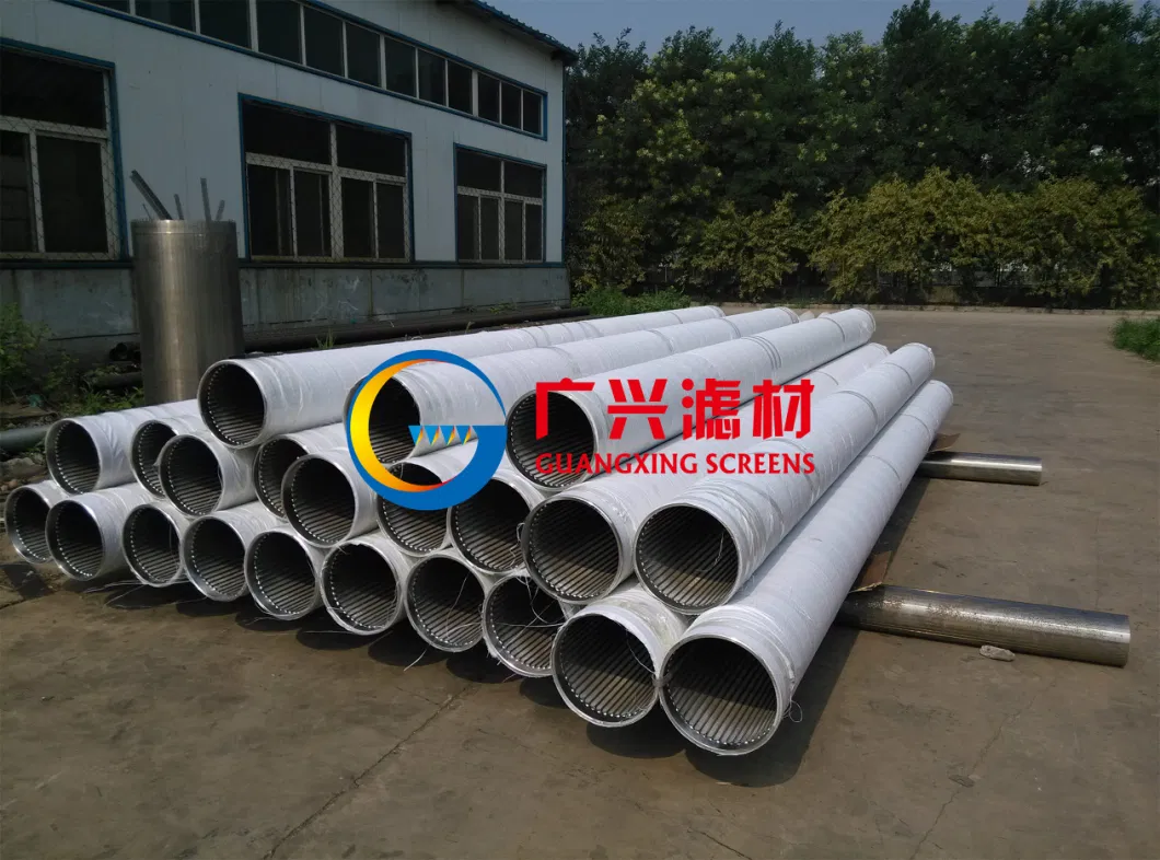 Stainless Steel Wire Filter Screen Johnson Water Well Screen Pipe Based Well Screen Tube Sand Control Screen Water Well Drill Stainless Steel Casing and Screen